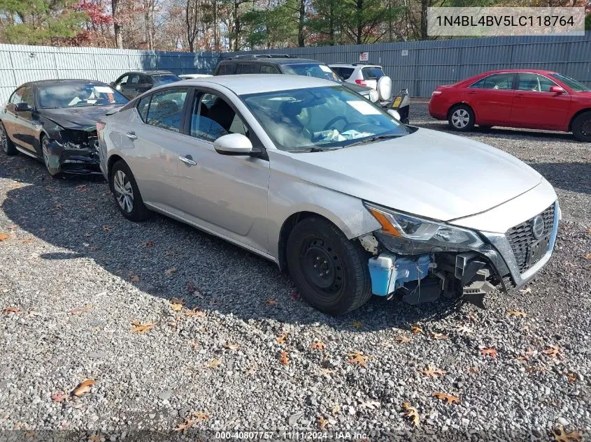 2020 Nissan Altima S Fwd VIN: 1N4BL4BV5LC118764 Lot: 40807757