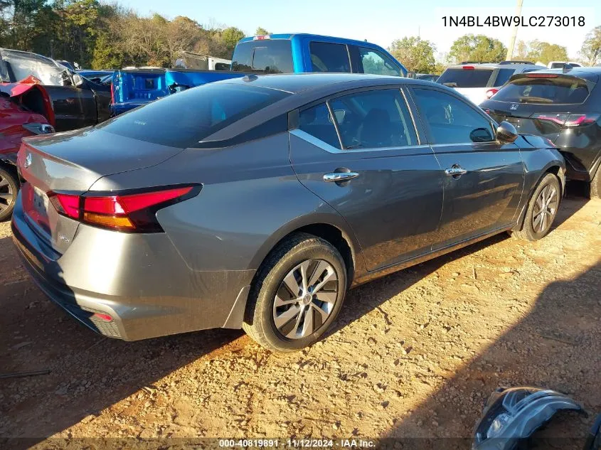 2020 Nissan Altima S Intelligent Awd VIN: 1N4BL4BW9LC273018 Lot: 40819891