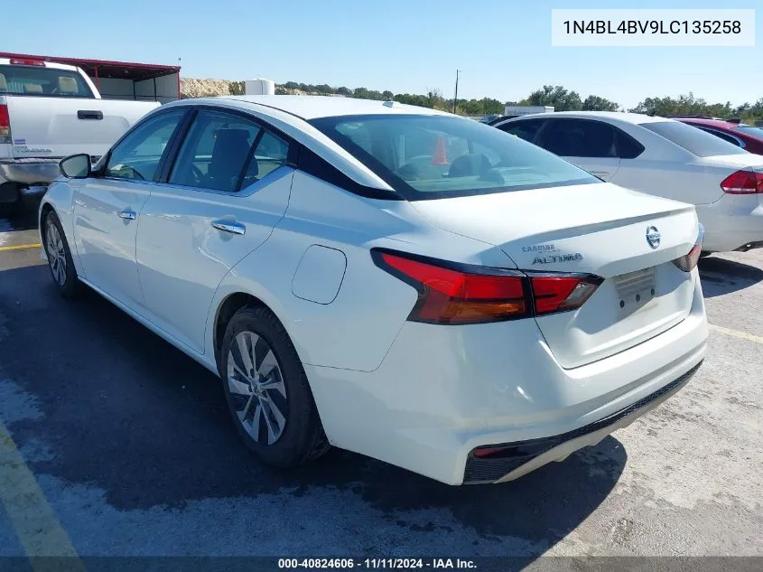 2020 Nissan Altima S Fwd VIN: 1N4BL4BV9LC135258 Lot: 40824606