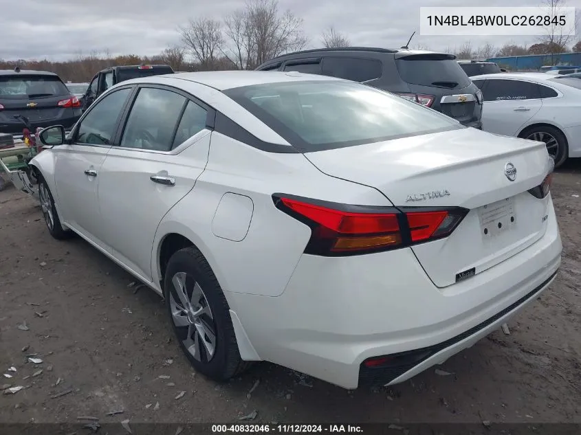 2020 Nissan Altima S Intelligent Awd VIN: 1N4BL4BW0LC262845 Lot: 40832046