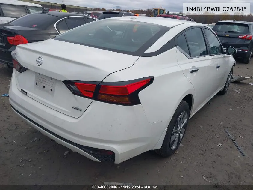 2020 Nissan Altima S Intelligent Awd VIN: 1N4BL4BW0LC262845 Lot: 40832046