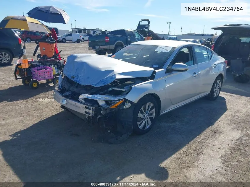 2020 Nissan Altima S Fwd VIN: 1N4BL4BV4LC234764 Lot: 40839173