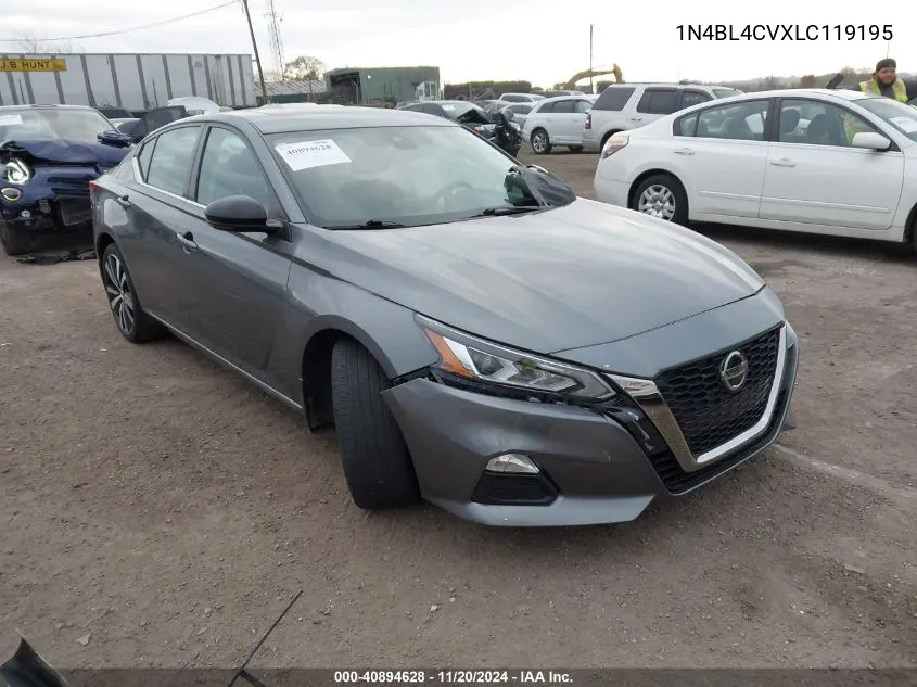 2020 Nissan Altima Sr Fwd VIN: 1N4BL4CVXLC119195 Lot: 40894628