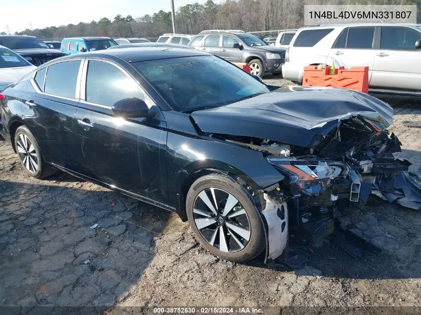 2021 Nissan Altima Sv Fwd VIN: 1N4BL4DV6MN331807 Lot: 38752630