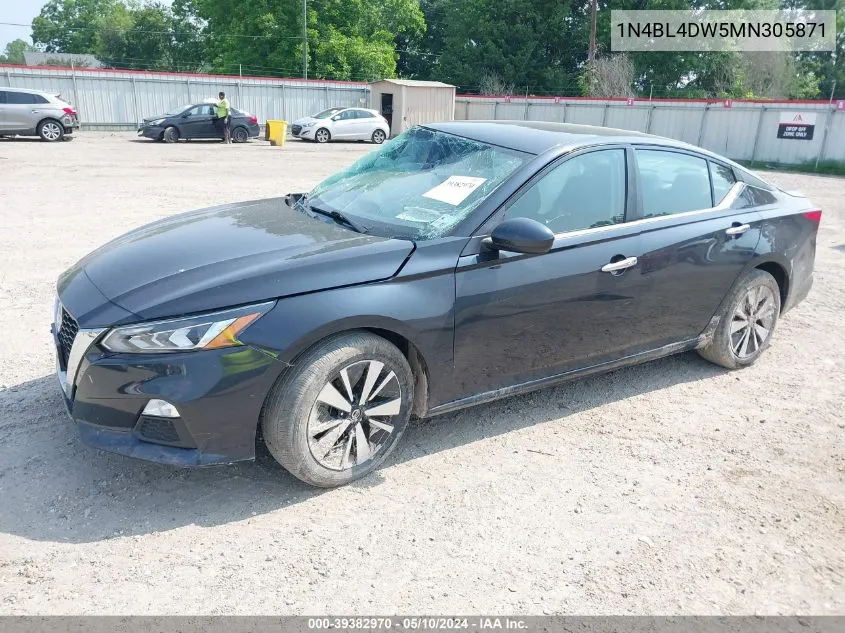 2021 Nissan Altima Sv Intelligent Awd VIN: 1N4BL4DW5MN305871 Lot: 39382970