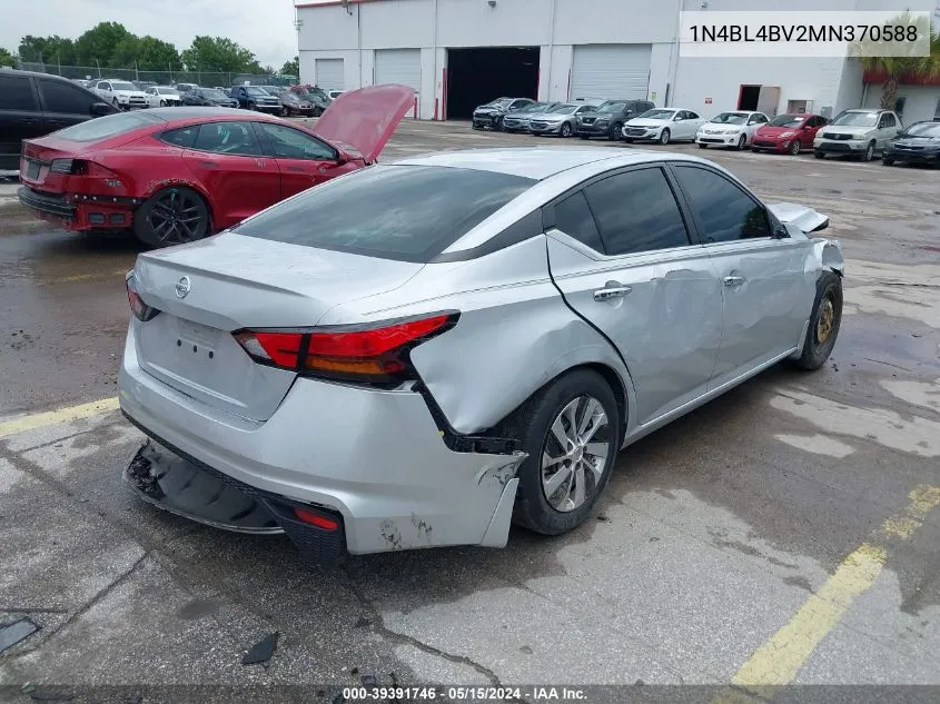 1N4BL4BV2MN370588 2021 Nissan Altima S Fwd