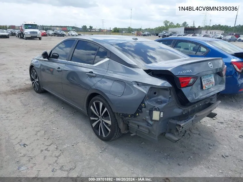 2021 Nissan Altima Sr VIN: 1N4BL4CV8MN339036 Lot: 39701892