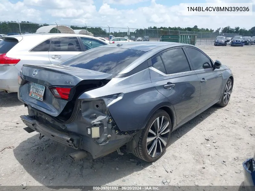 2021 Nissan Altima Sr VIN: 1N4BL4CV8MN339036 Lot: 39701892