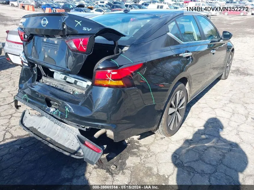 2021 Nissan Altima Sv Fwd VIN: 1N4BL4DVXMN352272 Lot: 39861514