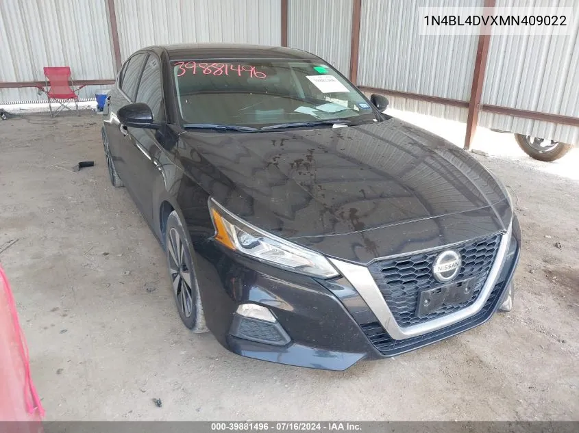 2021 Nissan Altima Sv Fwd VIN: 1N4BL4DVXMN409022 Lot: 39881496