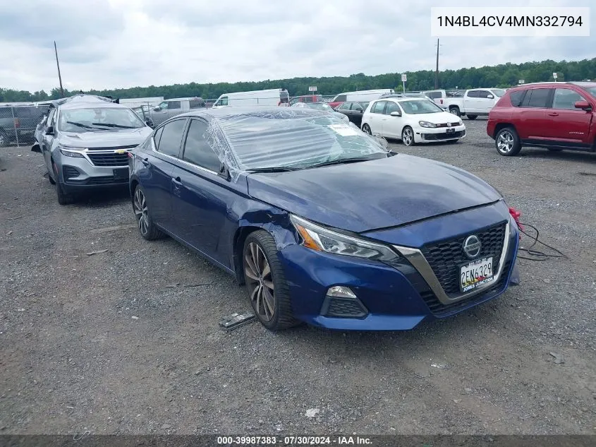 1N4BL4CV4MN332794 2021 Nissan Altima Sr Fwd