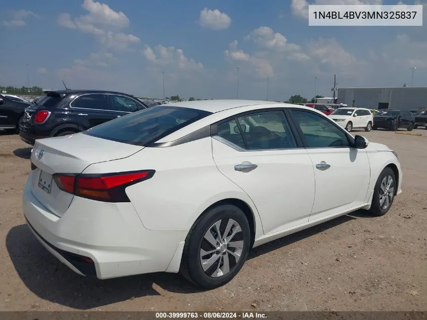 2021 Nissan Altima S Fwd VIN: 1N4BL4BV3MN325837 Lot: 39999763