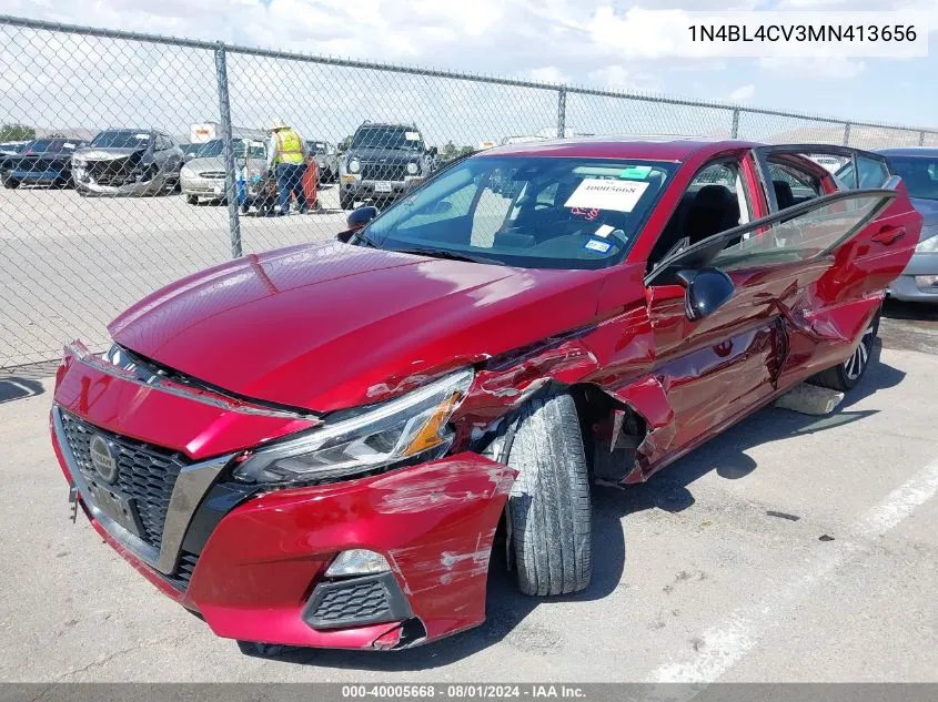 1N4BL4CV3MN413656 2021 Nissan Altima Sr Fwd