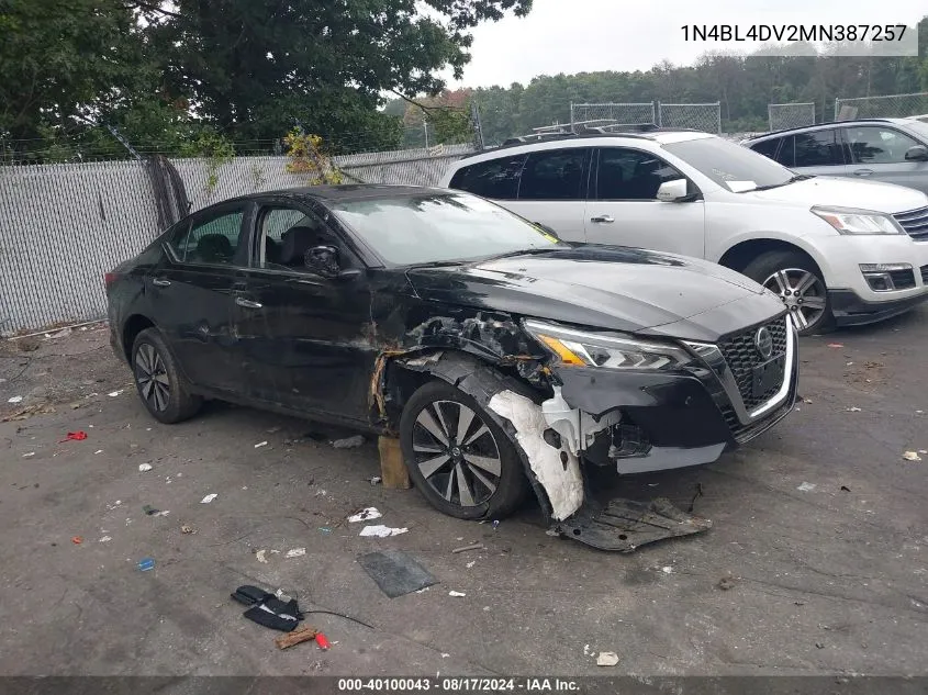 1N4BL4DV2MN387257 2021 Nissan Altima Sv Fwd