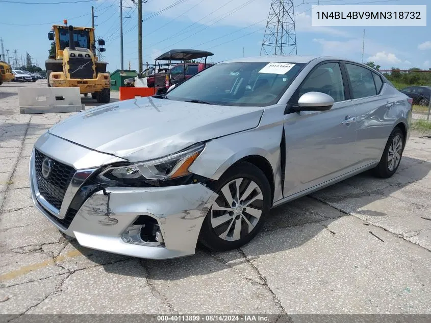 2021 Nissan Altima S Fwd VIN: 1N4BL4BV9MN318732 Lot: 40113899