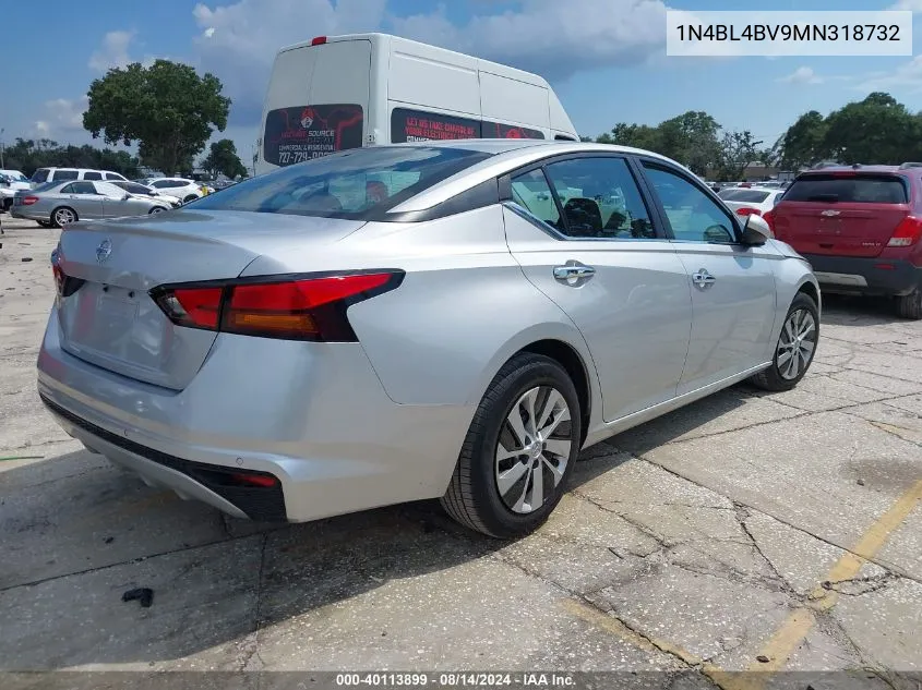 2021 Nissan Altima S Fwd VIN: 1N4BL4BV9MN318732 Lot: 40113899