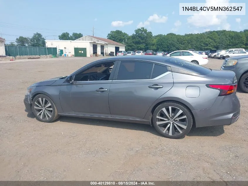 1N4BL4CV5MN362547 2021 Nissan Altima Sr Fwd