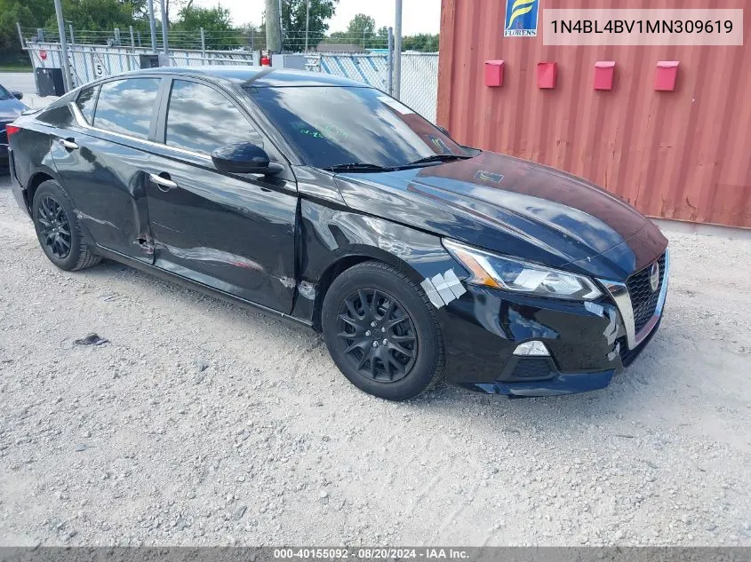 2021 Nissan Altima S Fwd VIN: 1N4BL4BV1MN309619 Lot: 40155092