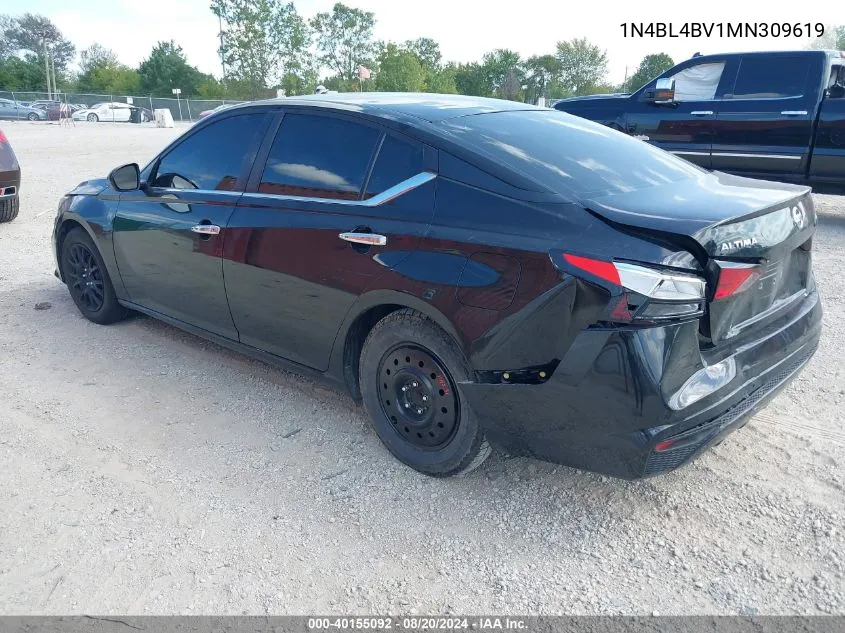 2021 Nissan Altima S Fwd VIN: 1N4BL4BV1MN309619 Lot: 40155092