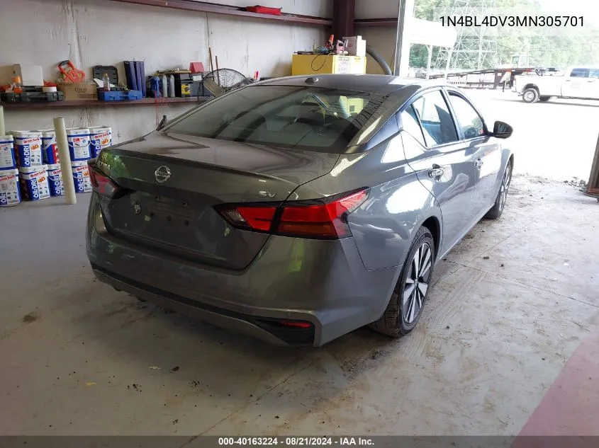 1N4BL4DV3MN305701 2021 Nissan Altima Sv Fwd