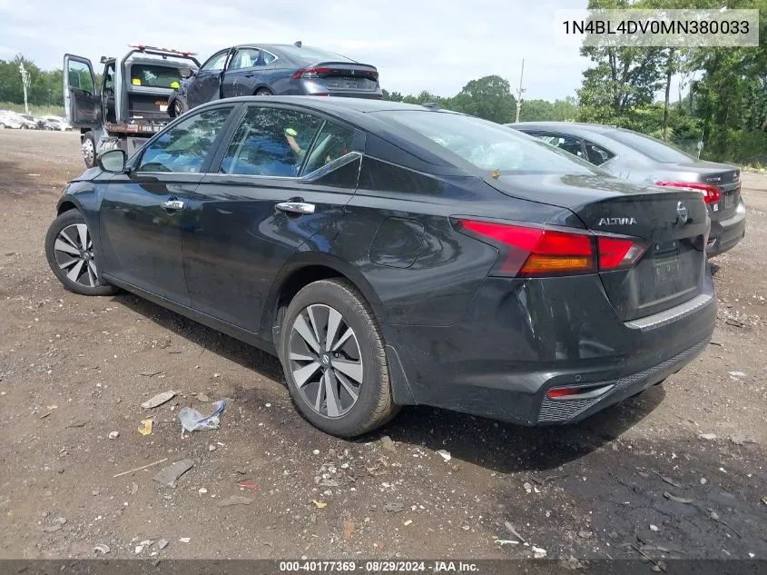 1N4BL4DV0MN380033 2021 Nissan Altima Sv Fwd