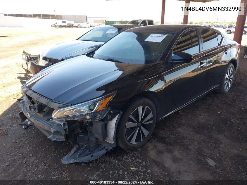 2021 Nissan Altima Sv Fwd VIN: 1N4BL4DV6MN332990 Lot: 40183994