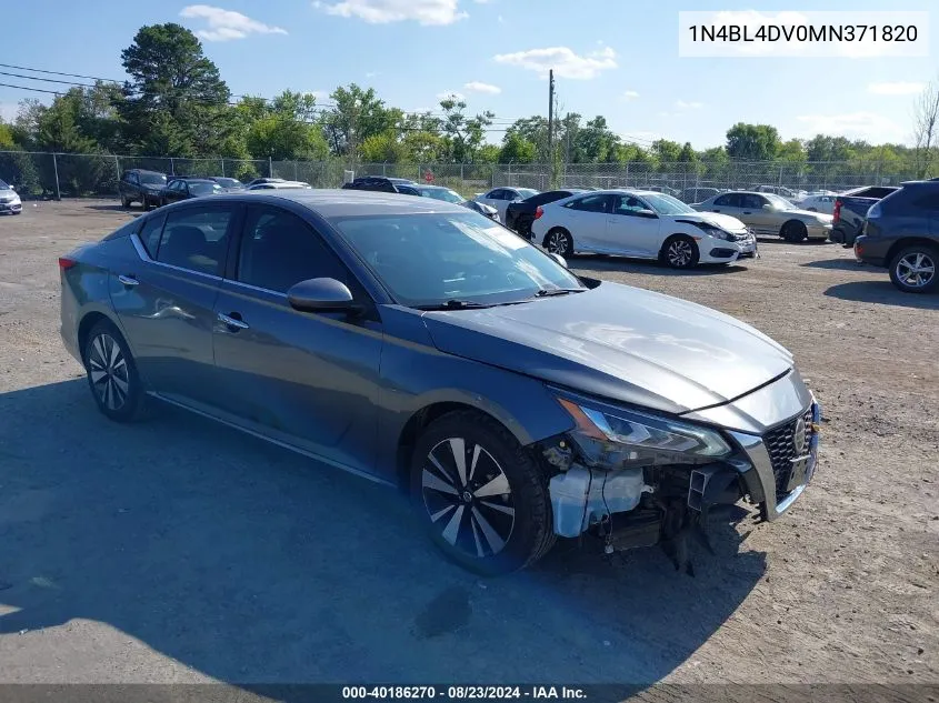 2021 Nissan Altima Sv Fwd VIN: 1N4BL4DV0MN371820 Lot: 40186270