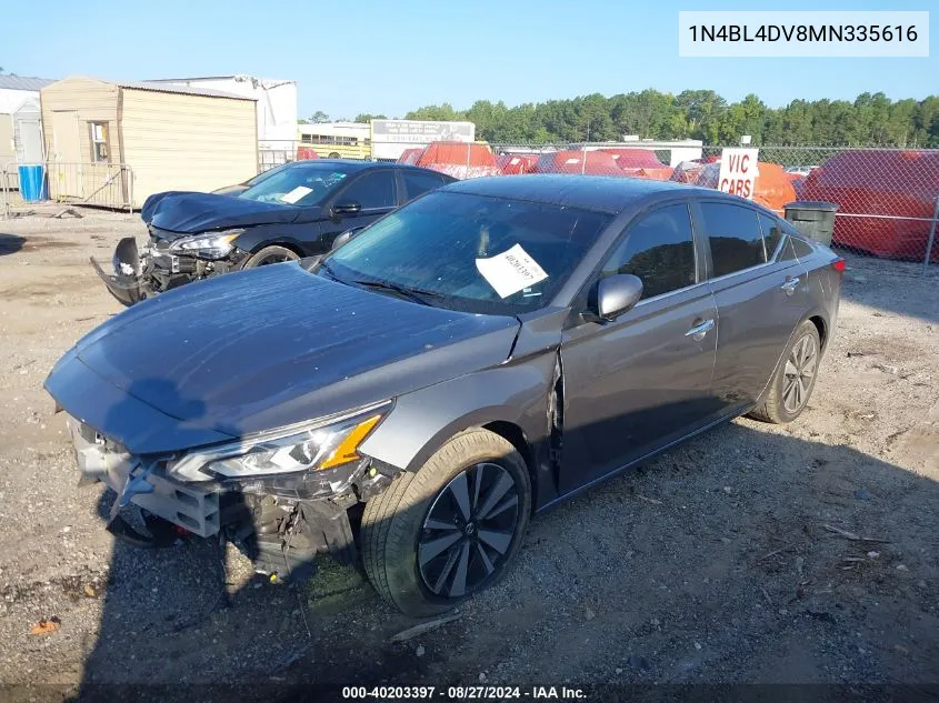 1N4BL4DV8MN335616 2021 Nissan Altima Sv Fwd