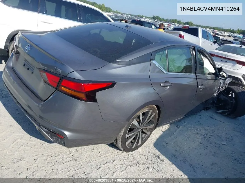 2021 Nissan Altima Sr Fwd VIN: 1N4BL4CV4MN410264 Lot: 40209881