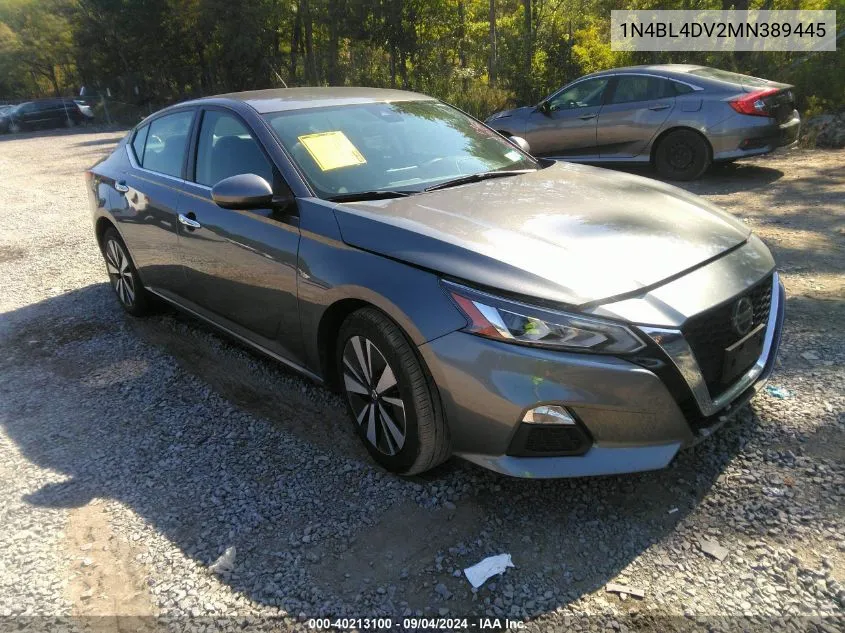 2021 Nissan Altima Sv Fwd VIN: 1N4BL4DV2MN389445 Lot: 40213100