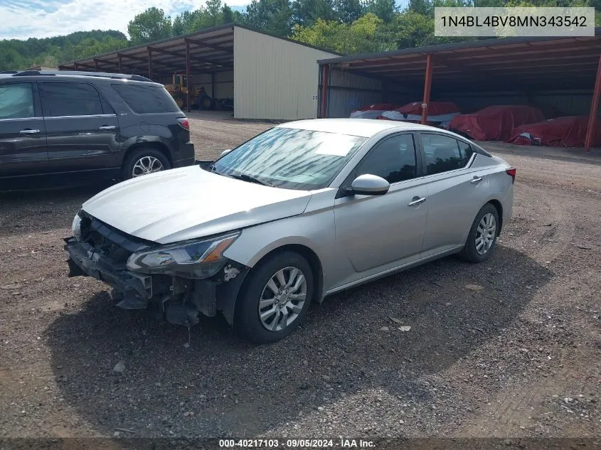 1N4BL4BV8MN343542 2021 Nissan Altima S Fwd