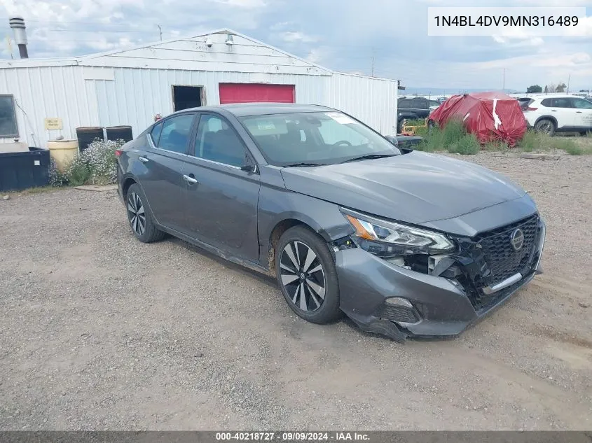 1N4BL4DV9MN316489 2021 Nissan Altima Sv Fwd