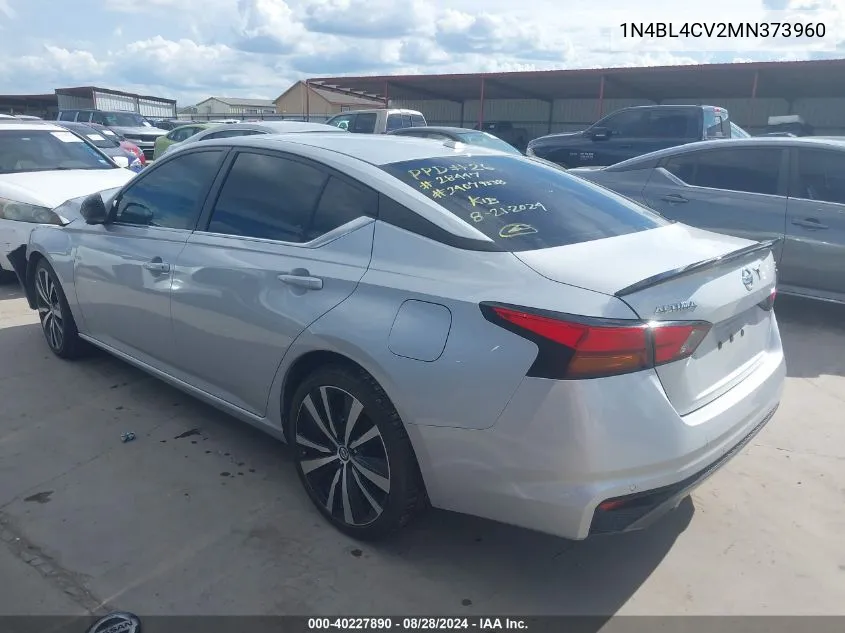 1N4BL4CV2MN373960 2021 Nissan Altima Sr Fwd