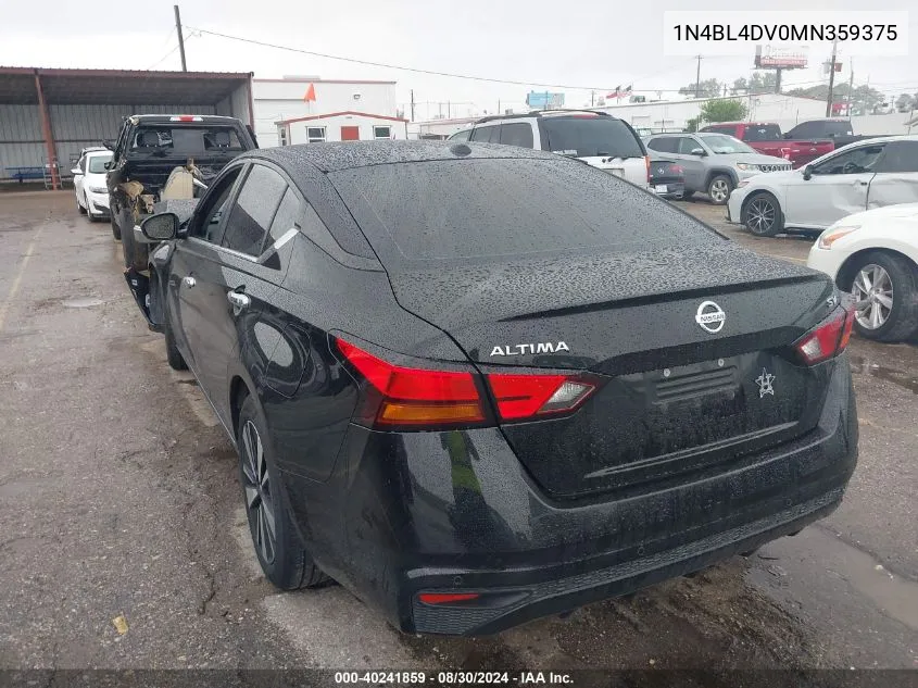 1N4BL4DV0MN359375 2021 Nissan Altima Sv Fwd