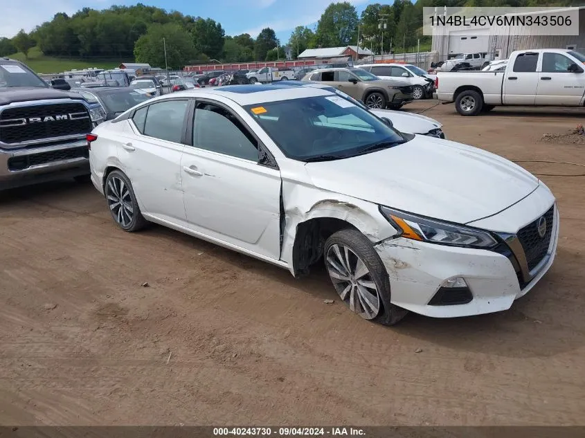 2021 Nissan Altima Sr Fwd VIN: 1N4BL4CV6MN343506 Lot: 40243730