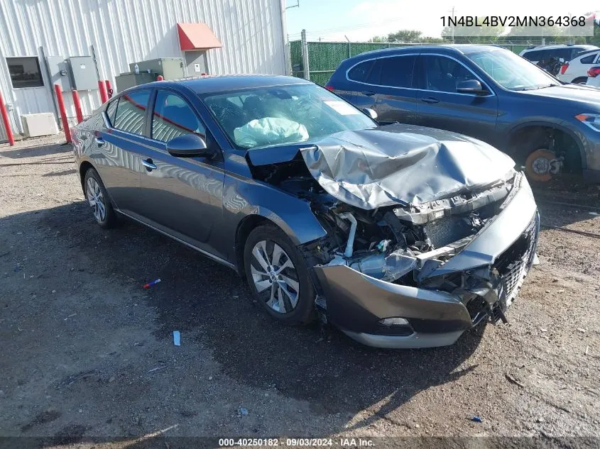 1N4BL4BV2MN364368 2021 Nissan Altima S Fwd