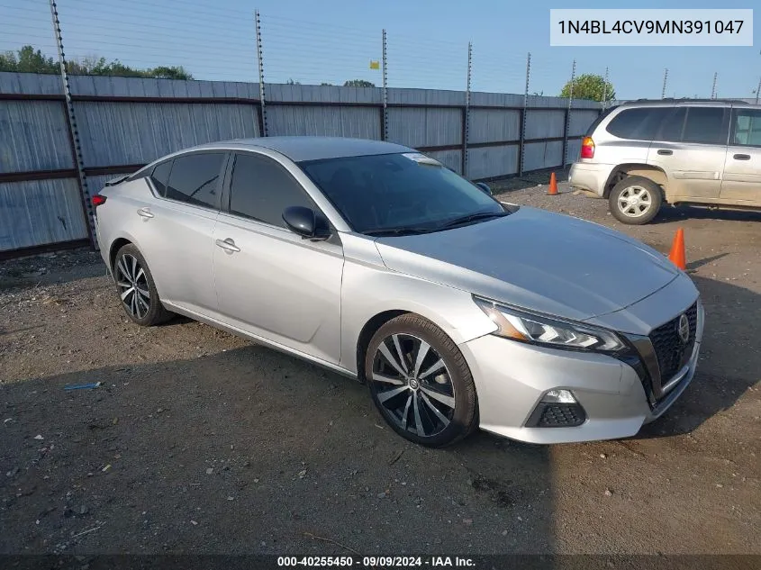 2021 Nissan Altima Sr Fwd VIN: 1N4BL4CV9MN391047 Lot: 40255450