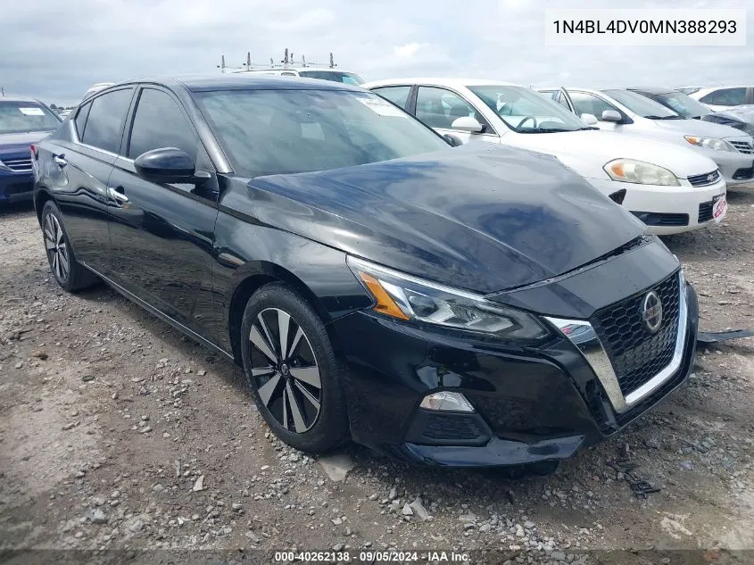 2021 Nissan Altima Sv Fwd VIN: 1N4BL4DV0MN388293 Lot: 40262138