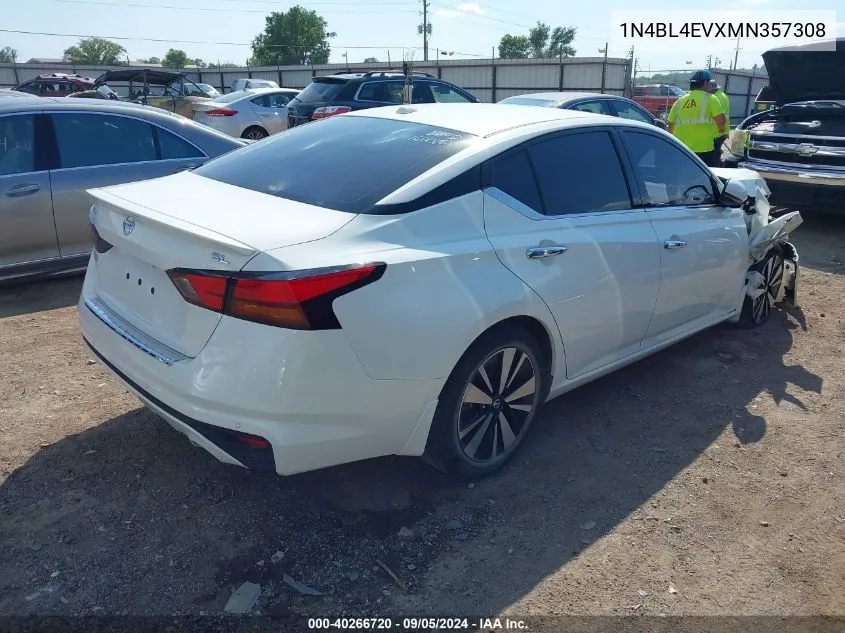 2021 Nissan Altima Sl Fwd VIN: 1N4BL4EVXMN357308 Lot: 40266720