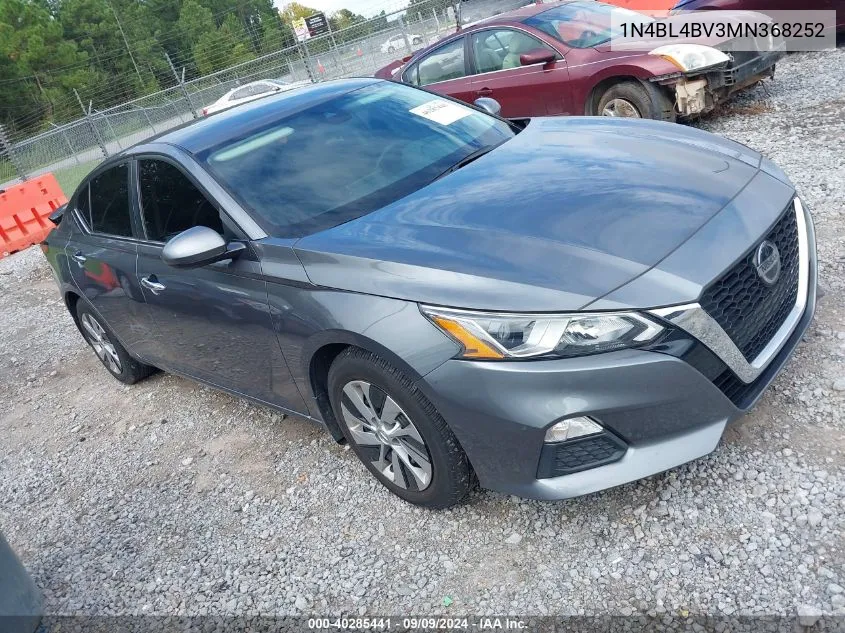 2021 Nissan Altima S Fwd VIN: 1N4BL4BV3MN368252 Lot: 40285441