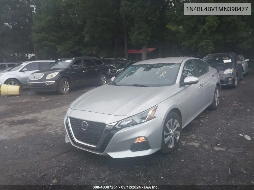 2021 Nissan Altima S Fwd VIN: 1N4BL4BV1MN398477 Lot: 40307251