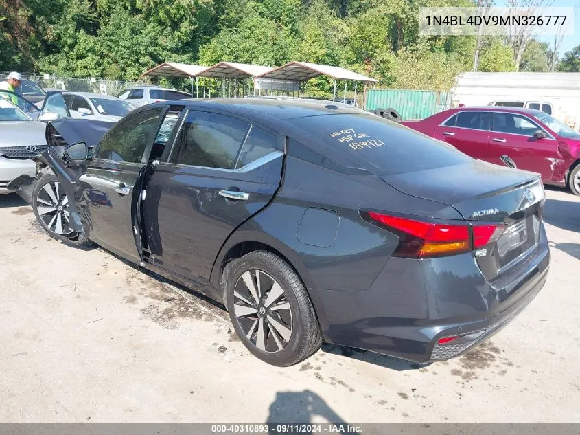 2021 Nissan Altima Sv VIN: 1N4BL4DV9MN326777 Lot: 40310893