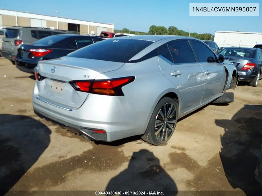 2021 Nissan Altima Sr VIN: 1N4BL4CV6MN395007 Lot: 40330438