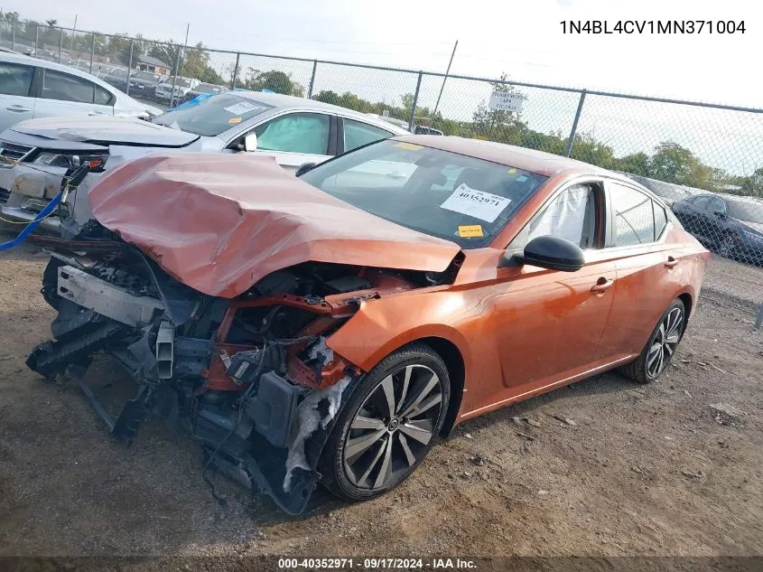 2021 Nissan Altima Sr VIN: 1N4BL4CV1MN371004 Lot: 40352971