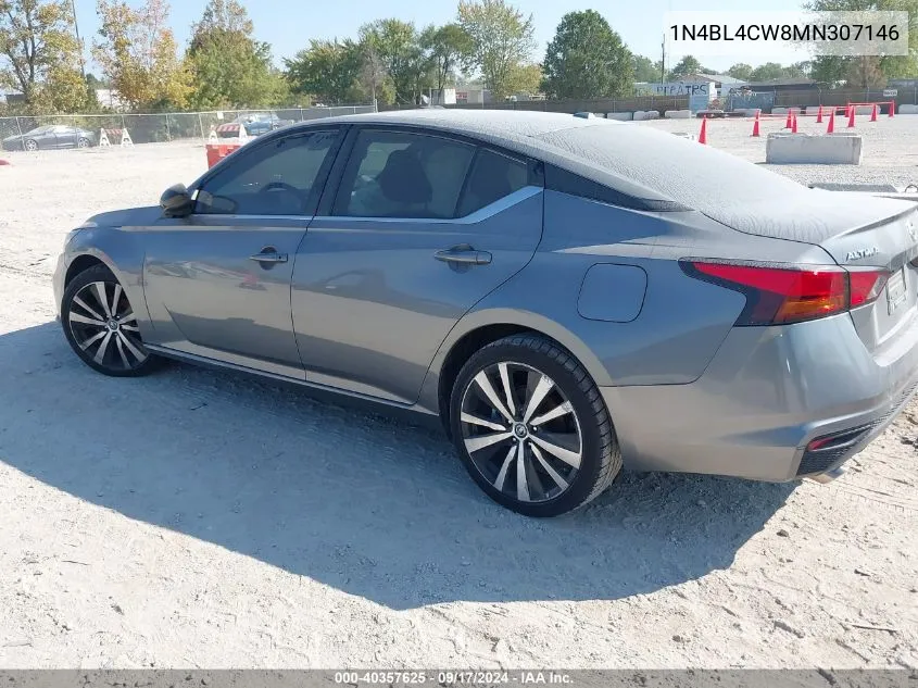 2021 Nissan Altima Sr Intelligent Awd VIN: 1N4BL4CW8MN307146 Lot: 40357625