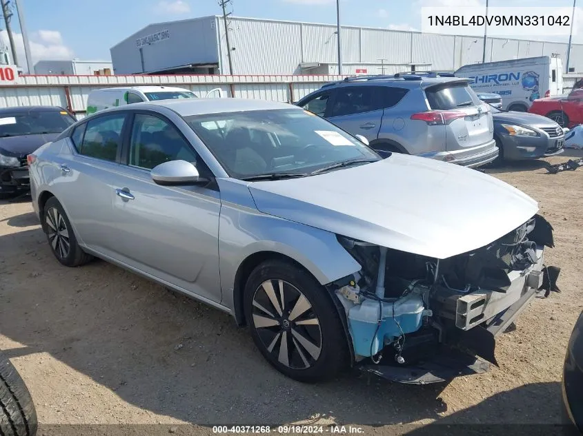 2021 Nissan Altima Sv VIN: 1N4BL4DV9MN331042 Lot: 40371268