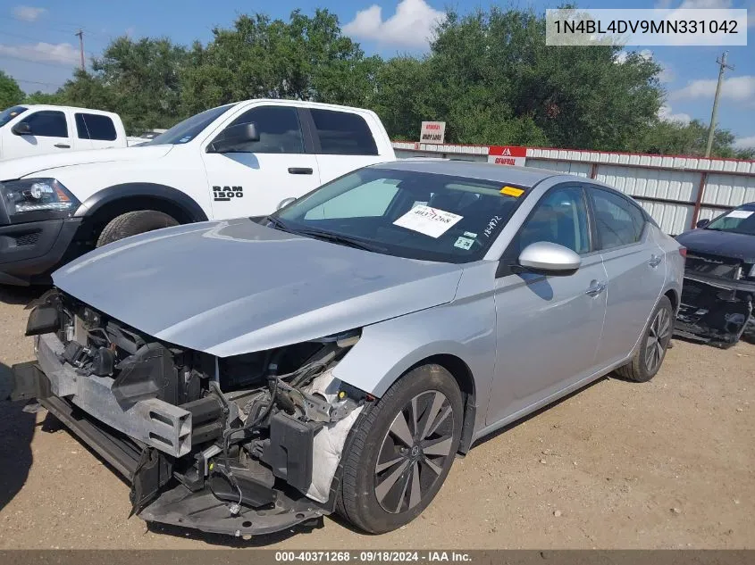 2021 Nissan Altima Sv VIN: 1N4BL4DV9MN331042 Lot: 40371268