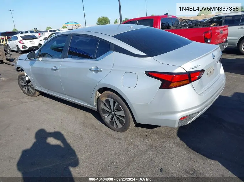 2021 Nissan Altima Sv VIN: 1N4BL4DV5MN337355 Lot: 40404998