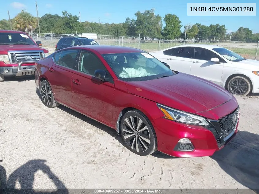 2021 Nissan Altima Sr VIN: 1N4BL4CV5MN301280 Lot: 40409257