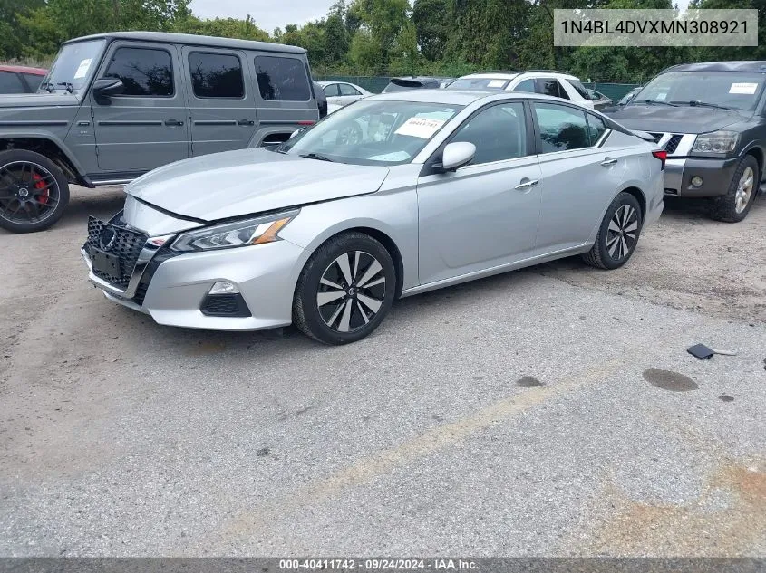 2021 Nissan Altima Sv Fwd VIN: 1N4BL4DVXMN308921 Lot: 40411742